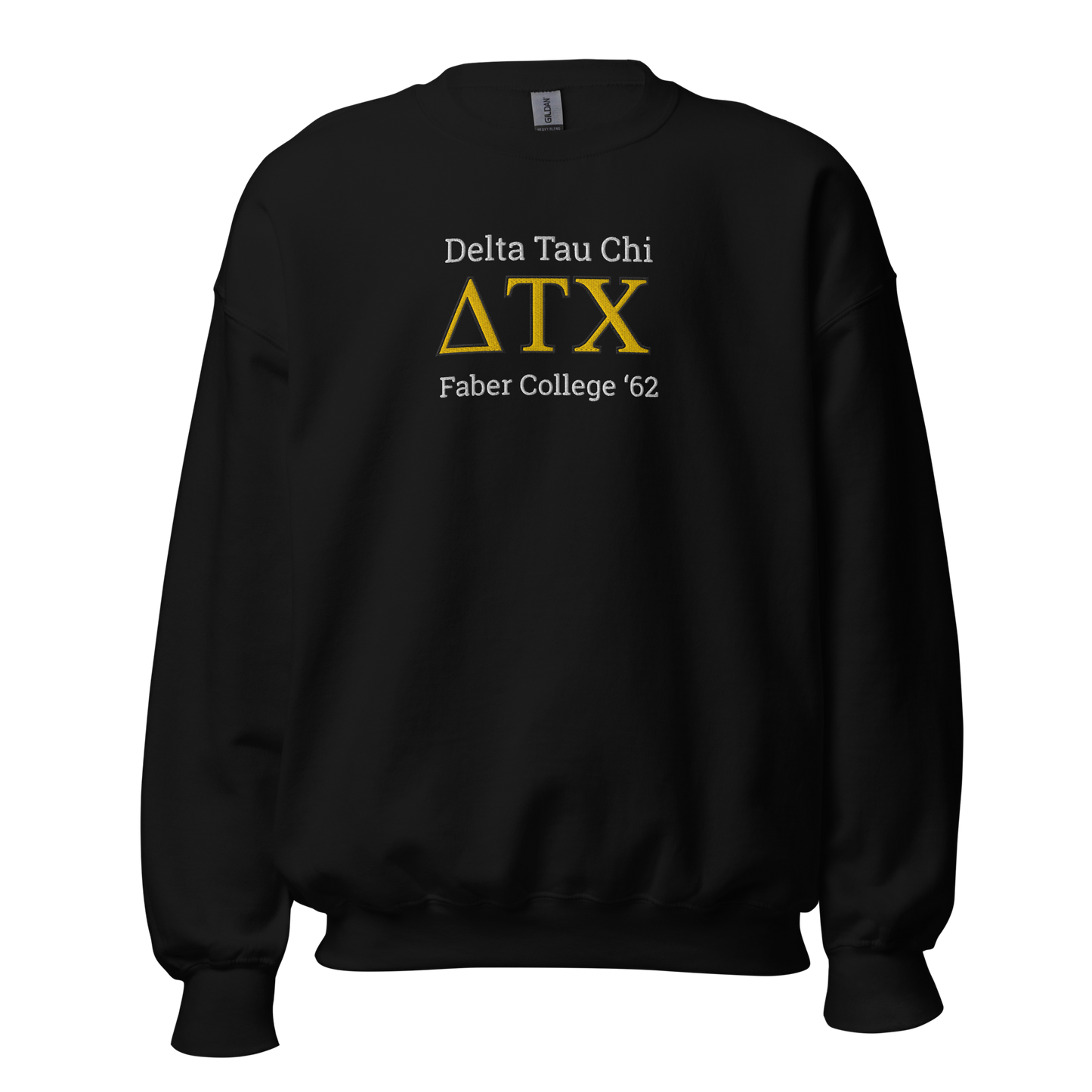 Delta Tau Chi Embroidered Sweatshirt – Animal House Classic Fraternity Sweatshirt