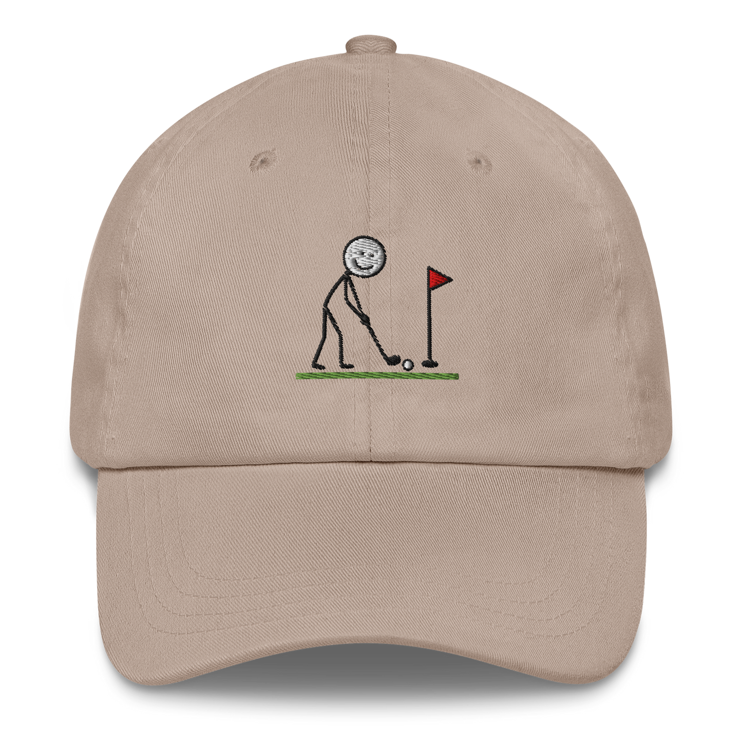 I'd Rather Be Golfing 6-Panel Cotton Chino Twill Cap