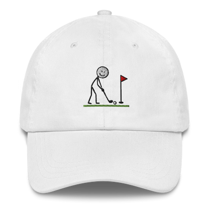 I'd Rather Be Golfing 6-Panel Cotton Chino Twill Cap